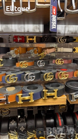 колани от естествена кожа в кутия celine Louis Vuitton Christian Dior Tommy Hilfiger , снимка 12 - Колани - 52907831