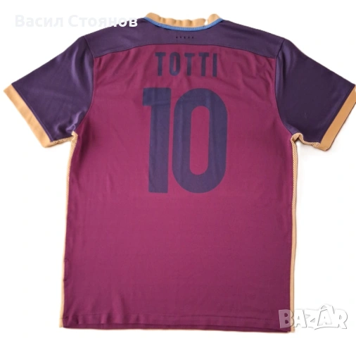 Рома / Roma A.S. Nike 2015-16 Home Jersey #10 TOTTI, снимка 2 - Фен артикули - 50822896