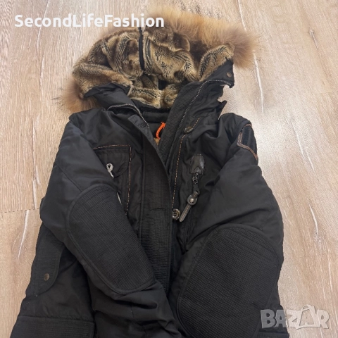 Дамско парка Parajumpers Masterpiece, черно, размер XS, пухено яке от гъши пух, снимка 4 - Якета - 52164426