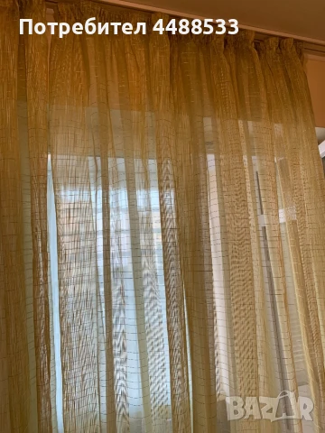 Комплект. Затъмняващи и Тънки завеси за прозорци, снимка 2 - Пердета и завеси - 50635186