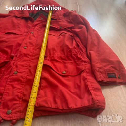 Мъжко яке Fjallraven Gore-Tex Vintage произведено в Португалия червено размер L с качулка, снимка 5 - Якета - 52496294