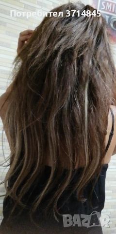 Треси от естествен косъм , снимка 1 - Аксесоари за коса - 45321057