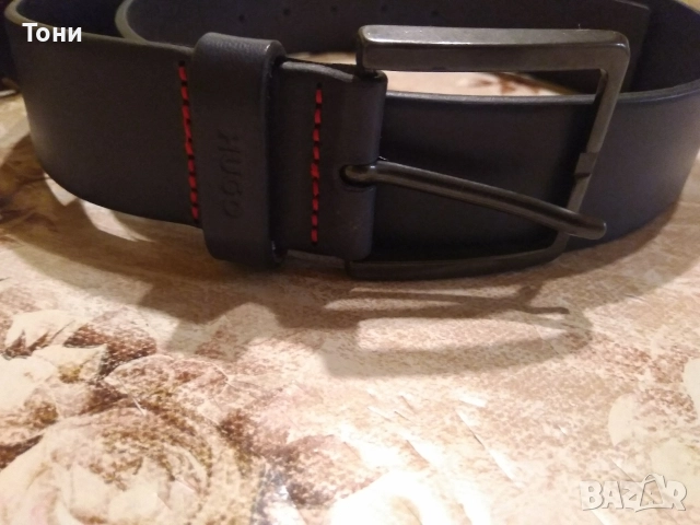 HUGO BOSS Оригинал Нов Мъжки Колан от Естествена Кожа 115см., снимка 13 - Колани - 52656863