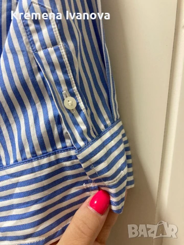 RALPH LAUREN Wilda striped shirt dress, размер 4 (S/M), снимка 9 - Рокли - 51114374