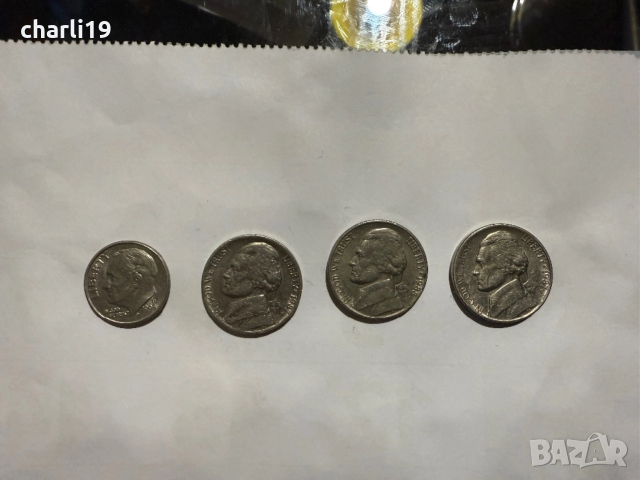 4 американски монети , снимка 2 - Нумизматика и бонистика - 53344354