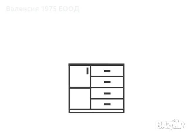 Скрин Сити 3008 бяло и арвен, снимка 2 - Скринове - 46426256