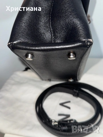 Чанта от естествена кожа на Зарена, черен цвят, снимка 9 - Чанти - 53383622