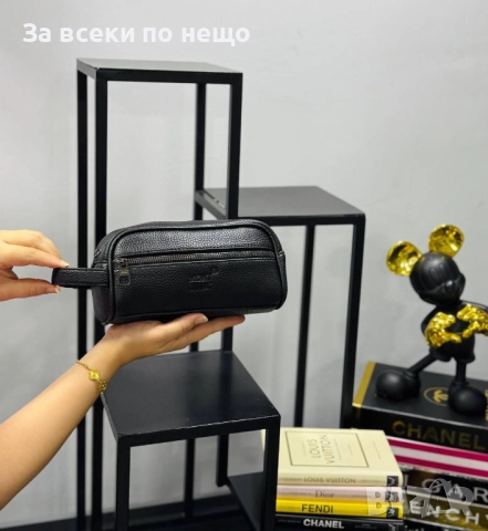 Emporio Armani✅Hugo Boss и др. Мъжка Кожена Черна Чанта Код E654, снимка 6 - Чанти - 51479416