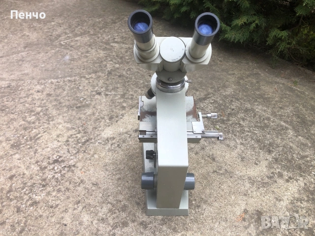 стар професионален микроскоп "CARL ZEISS JENA" - Germany DDR, снимка 10 - Антикварни и старинни предмети - 53691135
