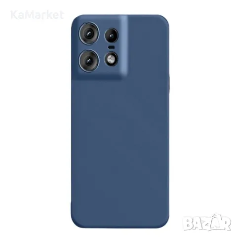 Силиконов кейс iPaky матиран, За Motorola Edge 50 Pro, Тъмносин, снимка 1 - Калъфи, кейсове - 47884378