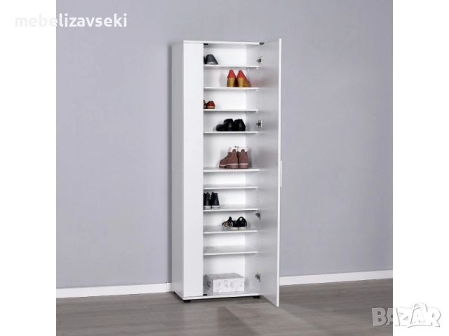 Ново! Шкаф за обувки Адоре SHC-629-BB-2 (бяло), снимка 2 - Портманта - 53807553
