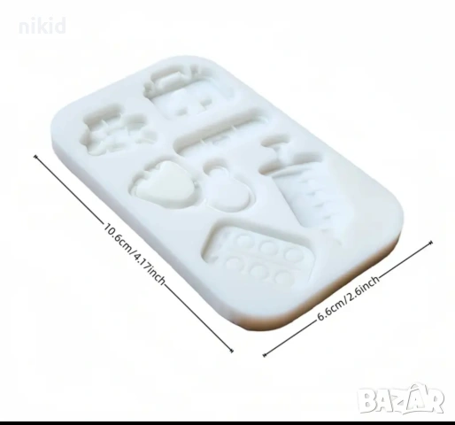 Медицински медицина лекарски лекар доктор силиконов молд форма фондан шоколад декор, снимка 2 - Форми - 54060484