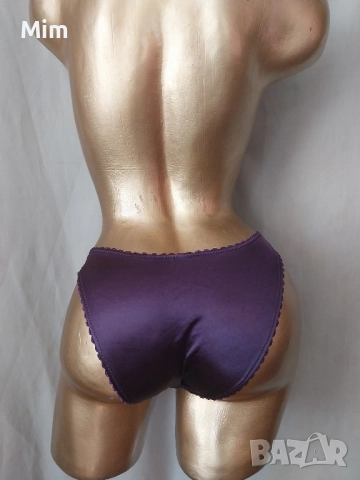 S/M Бикина бордо от еластичен ,плътен сатен , снимка 2 - Бельо - 51775013