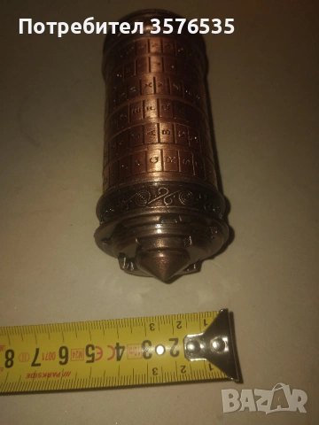 НОВ Криптекс "Шифърът на Да Винчи" – Метален сейф пъзел (15 см), снимка 4 - Пъзели - 53850760