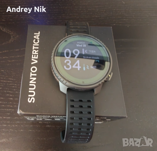 Suunto Vertical Titanium Solar – Като нов! , снимка 3 - Смарт гривни - 53883136
