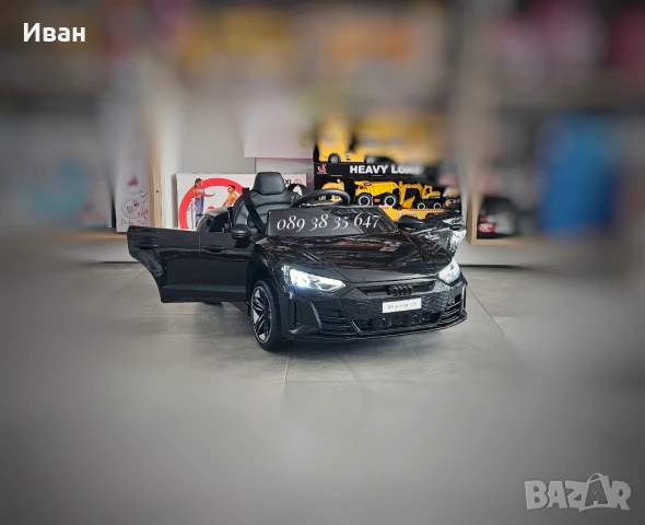 ТОП ЦЕНА!НОВО!Акумулаторна кола AUDI RS E-tron GT с меки гуми,12V батерия , снимка 3 - Детски велосипеди, триколки и коли - 39218266