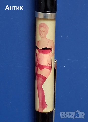 Две Стари Химикалки Събличащи Жени Еротика от Соца 70'те год., снимка 9 - Колекции - 53592373