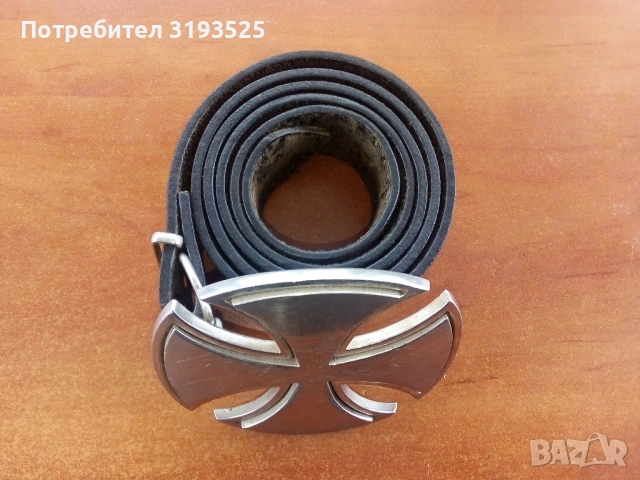 Кожен колан с красива тока, снимка 2 - Колани - 51624499