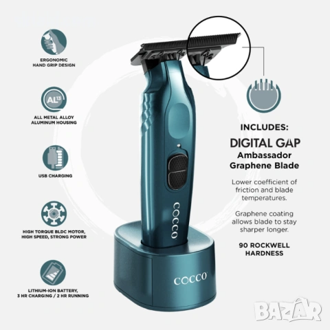 Оранжев тример Cocco Hyper Veloce Pro, снимка 3 - Тримери - 53798158