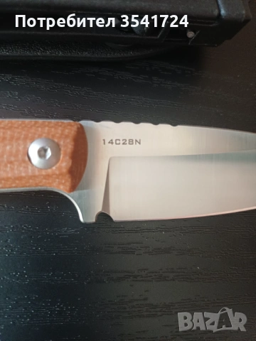 Нов нож стомана Sandvik 14С28N , снимка 3 - Ножове - 53657836