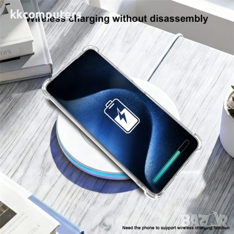 IMAK Прозрачен Калъф за ZTE nubia RedMagic 11 Air 5G - TPU, Airbag, Отвор за ремък, Прозрачен, снимка 6 - Калъфи, кейсове - 53944677