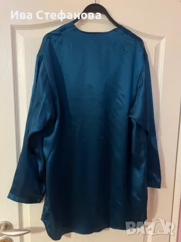 Victoria s Secret нова роба тип халат кимоно  с етикета сатен сатенено  тюркоазено зелен цвят, снимка 6 - Нощници - 50096146