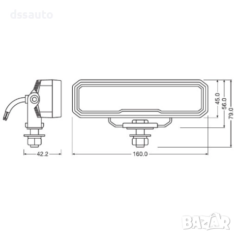 LED бар OSRAM LEDriving WL VX150-WD 12V, снимка 3 - Аксесоари и консумативи - 52188844