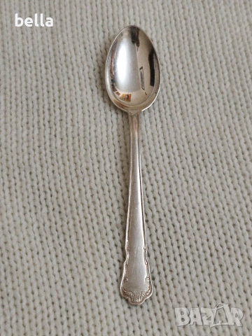 Комплект сребърни стари лъжички за кафе 9 броя на фирмата GAB, снимка 5 - Антикварни и старинни предмети - 52949071