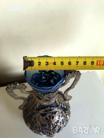 Невероятно Красив Съд Със Посребрена Орнаментика, снимка 7 - Антикварни и старинни предмети - 52787220