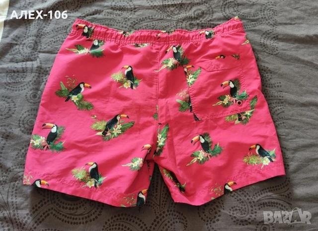 Мъжки бански цвят: Червен и Розово , снимка 4 - Бански - 51265501