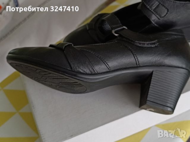 Дамски черни обувки от естест.  кожа. Р-р 39. Цена 10 лв., снимка 3 - Дамски обувки на ток - 45248225