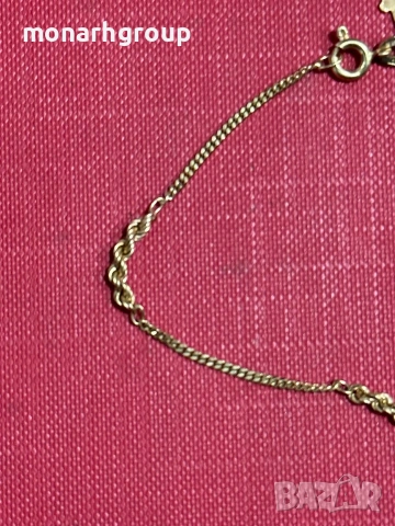 Златна гривна 18К, снимка 2 - Гривни - 53852516