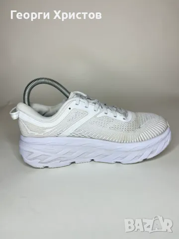 Hoka One One Bondi 7 Triple White Дамски Маратонки, снимка 2 - Маратонки - 48059502