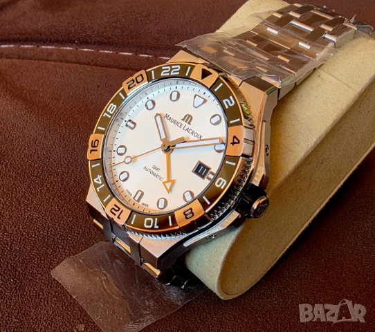 Чисто нов Maurice Lacroix Aikon Venturer GMT Automatic, снимка 11 - Мъжки - 52776505