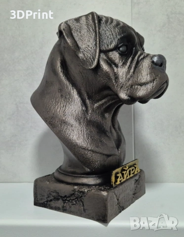 Boxer Dog Bust / Боксер куче Бюст, снимка 9 - Статуетки - 53368828
