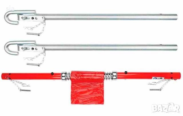 Теглич с пружина, Твърд теглич с амортисьор 3T, 180см или 205см, сгъваем теглич, 2 размера, снимка 4 - Аксесоари и консумативи - 45189163
