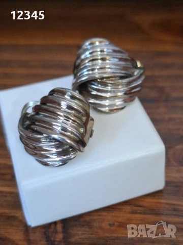 Стари, масивни сребърни обеци