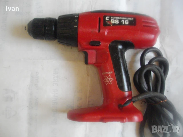 BS-16 НЕМСКИ ВИНТОВЕРТ С КАБЕЛ РАБОТЕЩ НА 12 ВОЛТА АКУМУЛАТОР НА КОЛА, снимка 4 - Винтоверти - 51010366