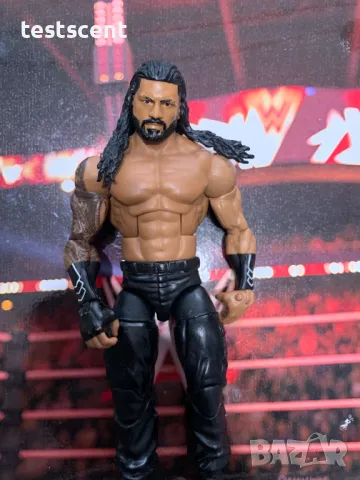 Екшън фигура WWE Roman Reigns Роман Рейнс ELITE SERIES Bloodline mattel figure елит, снимка 14 - Колекции - 49171814