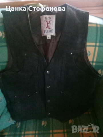 Винтидж мъжки велурени елек