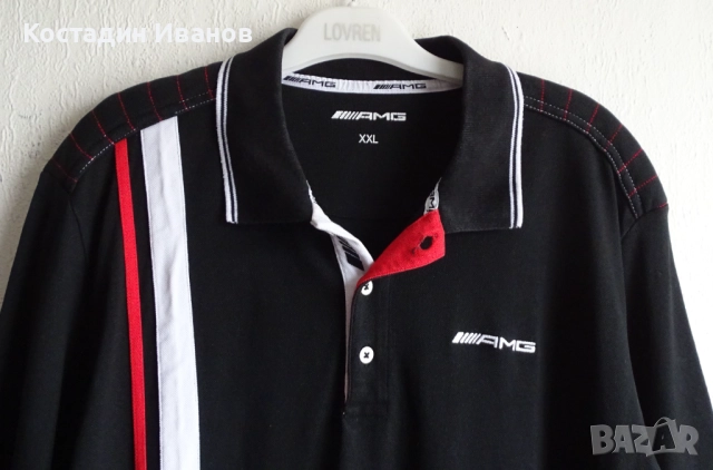 Mercedes-AMG поло блуза с дълъг ръкав Daimler AG, снимка 5 - Блузи - 52594015