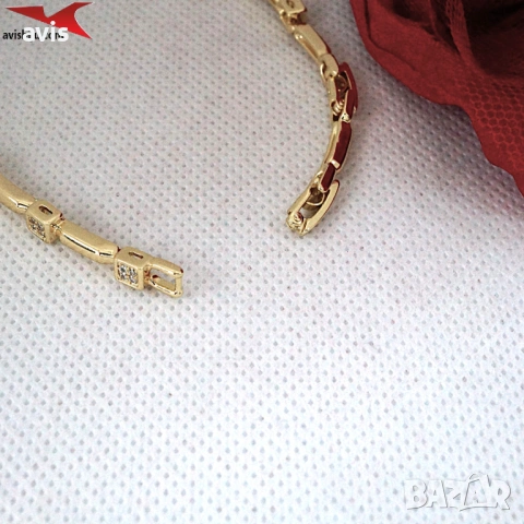 Гривна с 14К златно покритие 234863, снимка 2 - Гривни - 53808246