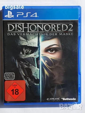 Перфектен диск с игра Dishonored 2 PS4 Playstation 4 Плейстейшън 5 PS5, снимка 1 - Игри за PlayStation - 47429635