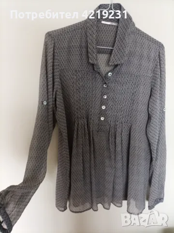 Копринена риза DDP със седефени копчета