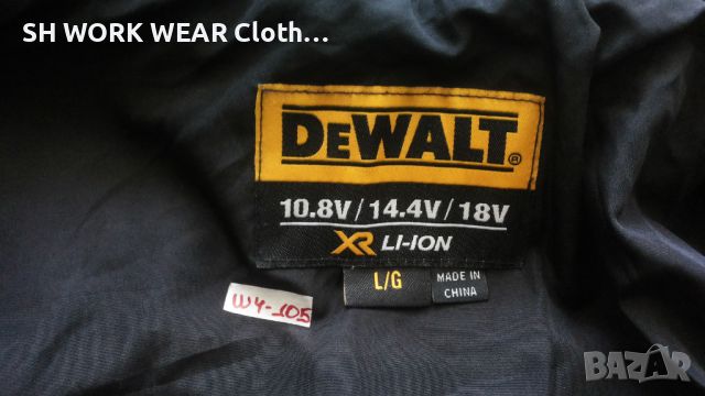 DEWALT HEATED GEAR 10.8V / 14.4V / 18V Work Jacket размер L работно яке W4-105, снимка 12 - Якета - 45120345