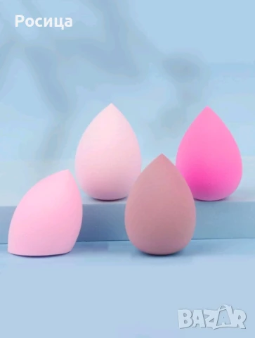 Комплект от 4 броя гъби за нанасяне на фон дьо тен 