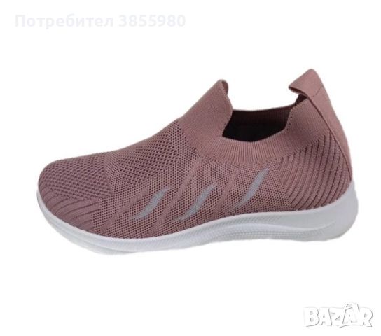 Леки и удобни дамски текстилни обувки (001) - 3 цвята, снимка 4 - Маратонки - 45318490