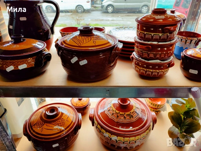 Глинени гювечи и гювечета , снимка 3 - Съдове за готвене - 52639157