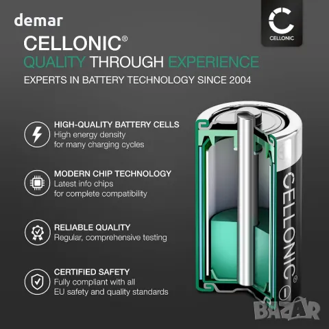 CELLONIC® B15169 Заместител на батерия за Ring Stick Up Cam/Video Doorbell 1, снимка 7 - Друга електроника - 49846628