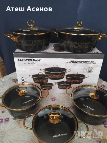 Комплект тенджери 10 части, снимка 2 - Съдове за готвене - 54042375